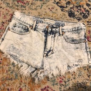 Pacsun white wash shorts